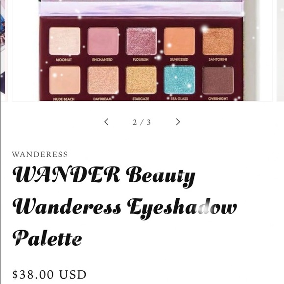 WANDER BEAUTY WANDERESS PALETTE.          Never opened or used. It’s brand new. - Picture 2 of 10